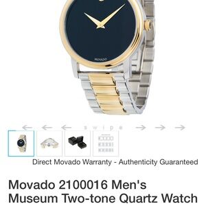 Movado Museum Swiss watch. Authentic